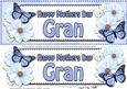 Large Dl Mothers Day Gran Floral Butterflies 3D Decoupage