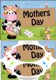 A5 Milly Moo Cow Mothers Day Scallop Corners and Pyrama