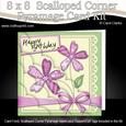 8 x 8 Patchwork Flowers & Lace Scalloped Corner Kit