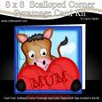 8 x 8 Gigi Horse's Heart for Mum Scalloped Corner Kit