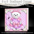 8 x 8 Teddy Tess's Easter Egg Scalloped Corner Kit