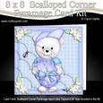 8 x 8 Teddy Ed's Easter Egg Scalloped Corner Kit