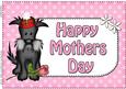 A4 Hamish Scottie Dog Polka Dots Mothers Day Card Topper