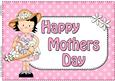 A4 Girlz Suzi Polka Dots Mothers Day Card Topper