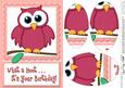 A5 What a Hoot Owl Birthday Oval Pyramage Topper