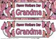 Large Dl Mothers Day Grandma Butterflies 3D Decoupage