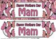 Large Dl Mothers Day Mam Butterflies 3D Decoupage