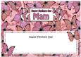 Mothers Day Mam Butterflies Large Dl Matching Insert