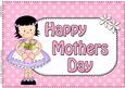 A4 Girlz Suzi Polka Dots Mothers Day Card Topper