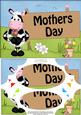 A5 Milly Moo Cow Mothers Day Scallop Corners and Pyramage