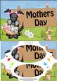 A5 Maisie Scottie Dog Mothers Day Scallop Corners & Pyramage
