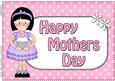A4 Girlz Roz Polka Dots Mothers Day Card Topper