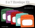5 x 7 Deep Shades Christmas Snow Envelopes Kit
