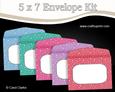 5 x 7 Pretty Shades Christmas Snow Envelopes Kit