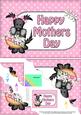 5x7 Maisie Scottie Dog Mothers Day Polka Dots Scallop Corner
