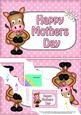 5x7 Gigi Horse Mothers Day Polka Dots Scallop Corner