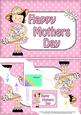 5x7 Girlz Suzi Mothers Day Polka Dots Scallop Corner