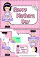 5x7 Girlz Roz Mothers Day Polka Dots Scallop Corner