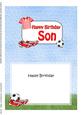 5x7 Birthday Son Football Matching Insert