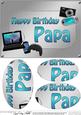 A5 Birthday Papa Gadgets N Gizmos Oval Pyramage Topper
