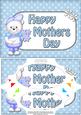 A5 Teddy Ed Mothers Day Dots Scallop Corners & Pyramage