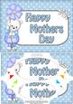A5 Teddy Ed Mothers Day Dots Scallop Corners & Pyramage