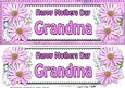 Large Dl Mothers Day Grandma Daisies Floral 3D Decoupage