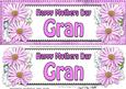 Large Dl Mothers Day Gran Daisies Floral 3D Decoupage