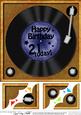 8 x 8 21st Birthday Record Scalloped Corner Topper
