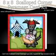 8x8 Hamish Scottie Dog's Easter Basket Scalloped Corner Kit