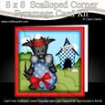 8x8 Hamish Scottie Dog's Easter Egg Scalloped Corner Kit