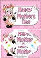A5 Gigi Horse Mothers Day Dots Scallop Corners & Pyramage