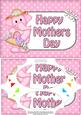 A5 Lola Elephant Mothers Day Dots Scallop Corners & Pyramage
