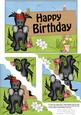 5x7 Scottie Dog Birthday Scallop Corner