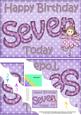 5x7 7th Birthday Fairy Scallop Corner