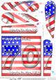 Flying the Flag Usa 70th Birthday Fan Pyramage Topper