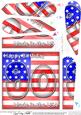 Flying the Flag Usa 90th Birthday Fan Pyramage Topper