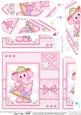 Lola Elephants Bonnet Fan Pyramage Topper