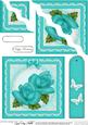Just Roses Quick Card with Wavy Corner Side Stacker Topper