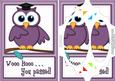 A5 Wise Owl Congrats Felties Scallop Corners N Pyramage
