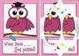 A5 Wise Owl Congrats Felties Scallop Corners N Pyramage