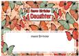 Birthday Daughter Butterflies Large Dl Matching Insert