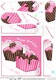 Fondant Fancies Birthday Cakes Fan Pyramage Topper