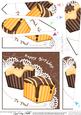Fondant Fancies Birthday Cakes Fan Pyramage Topper