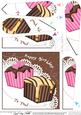 Fondant Fancies Birthday Cakes Fan Pyramage Topper