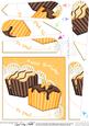 Fondant Fancies Birthday Cakes Fan Pyramage Topper
