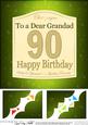 8 x 8 90th Birthday Grandad Beer Label Scalloped Corner