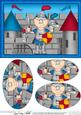 A5 Old Man Bert the Knight Oval Pyramage Topper