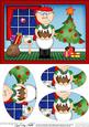 A5 Old Man Bert's Xmas Pud Oval Pyramage Topper