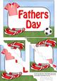 5x7 Football Fathers Day Scallop Corner Stacker